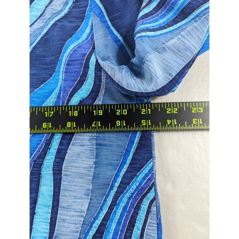 Dress Barn Blazer Jacket Womens Size M Button Up Pockets Multi Blues 3 Buttons - Picture 6 of 8